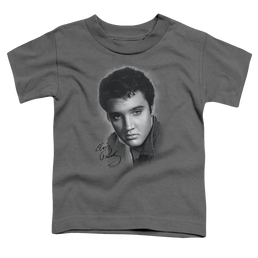 Elvis Presley Grey Portrait - Kid's T-Shirt (Ages 4-7) Kid's T-Shirt (Ages 4-7) Elvis Presley   