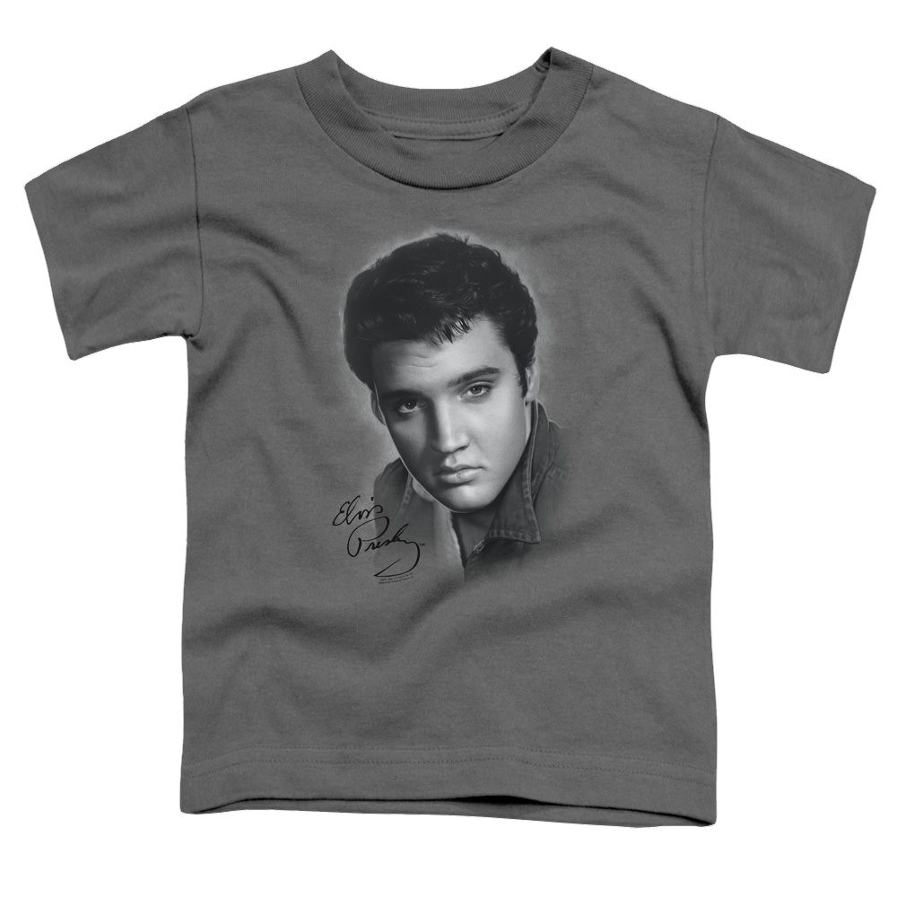 Elvis Presley Grey Portrait - Toddler T-Shirt Toddler T-Shirt Elvis Presley   