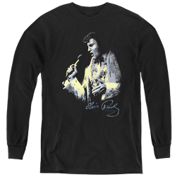 Elvis Presley Painted King - Youth Long Sleeve T-Shirt Youth Long Sleeve T-Shirt Elvis Presley   