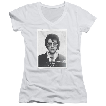 Elvis Presley Framed - Juniors V-Neck T-Shirt Juniors V-Neck T-Shirt Elvis Presley   