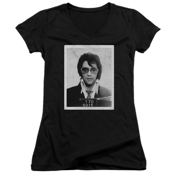 Elvis Presley Framed - Juniors V-Neck T-Shirt Juniors V-Neck T-Shirt Elvis Presley   