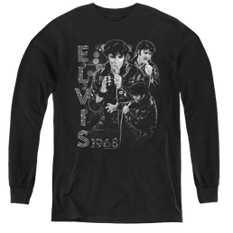 Elvis Presley Leathered - Youth Long Sleeve T-Shirt Youth Long Sleeve T-Shirt Elvis Presley   