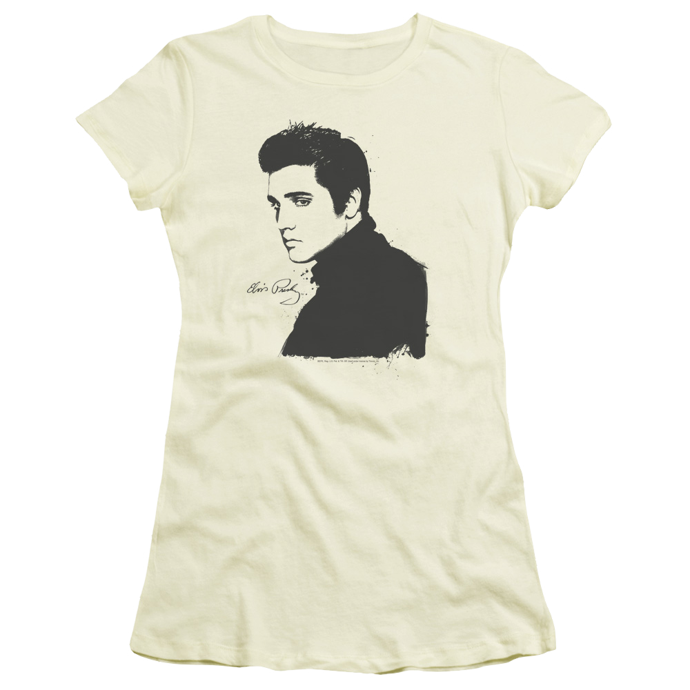 Elvis Presley Black Paint - Juniors T-Shirt Juniors T-Shirt Elvis Presley   