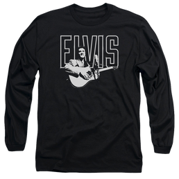 Elvis Presley White Glow - Men's Long Sleeve T-Shirt Men's Long Sleeve T-Shirt Elvis Presley   
