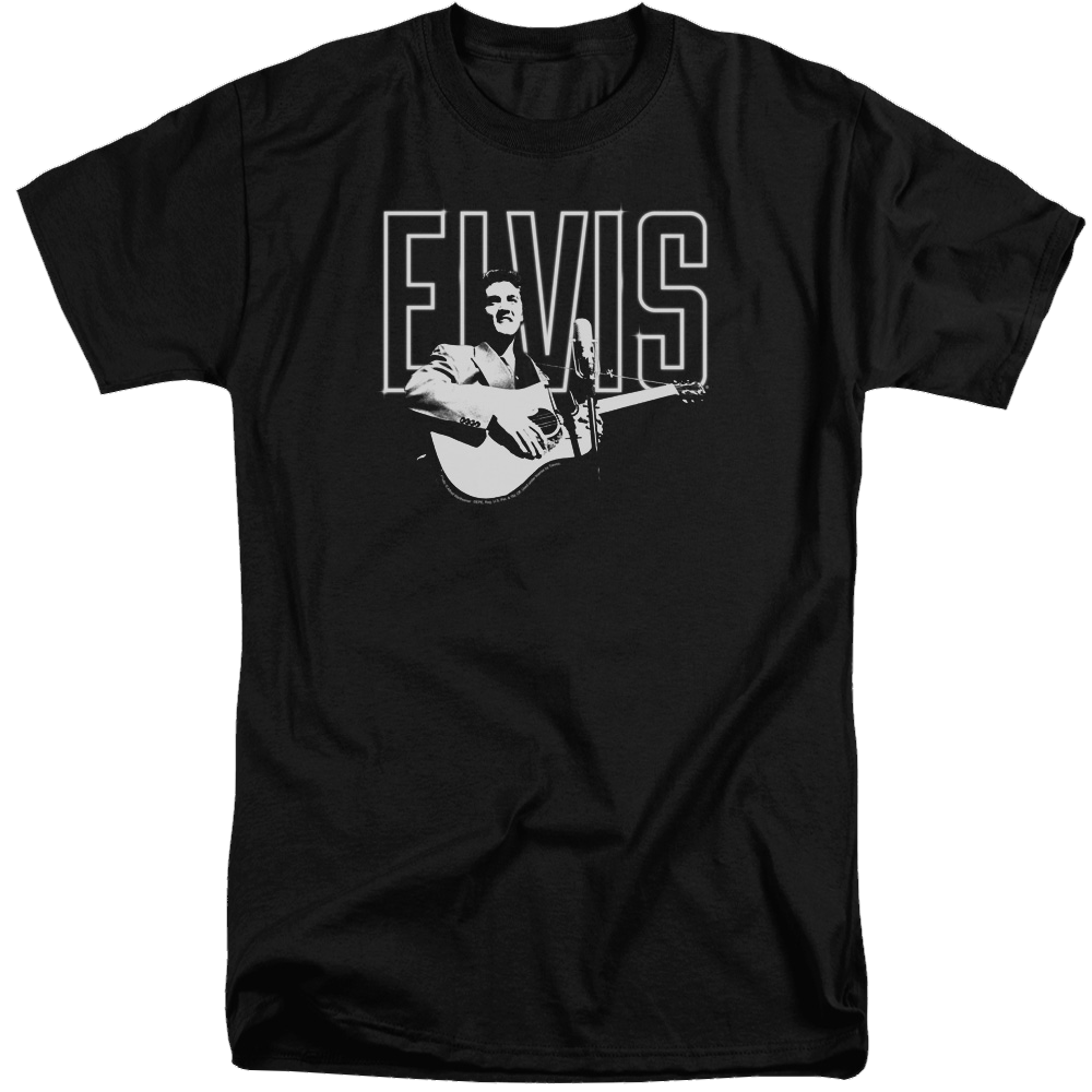 Elvis Presley White Glow - Men's Tall Fit T-Shirt Men's Tall Fit T-Shirt Elvis Presley   