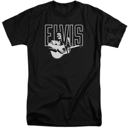 Elvis Presley White Glow - Men's Tall Fit T-Shirt Men's Tall Fit T-Shirt Elvis Presley   