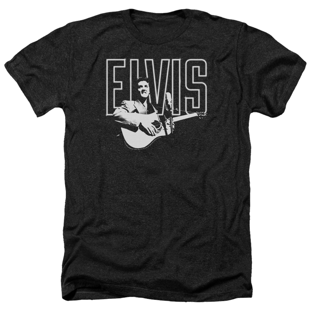 Elvis Presley White Glow - Men's Heather T-Shirt Men's Heather T-Shirt Elvis Presley   