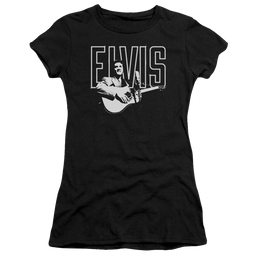 Elvis Presley White Glow - Juniors T-Shirt Juniors T-Shirt Elvis Presley   
