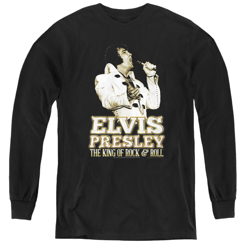 Elvis Presley Golden - Youth Long Sleeve T-Shirt Youth Long Sleeve T-Shirt Elvis Presley   