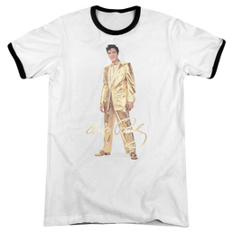 Elvis Presley Gold Lame Suit - Men's Ringer T-Shirt Men's Ringer T-Shirt Elvis Presley   