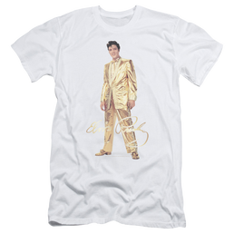 Elvis Presley Gold Lame Suit - Men's Slim Fit T-Shirt Men's Slim Fit T-Shirt Elvis Presley   