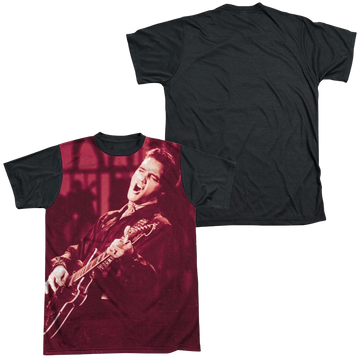 Elvis Presley Scratched 68 men's black back t-shirt