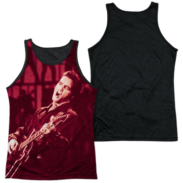 Elvis Presley Scratched 68 men's black back tank