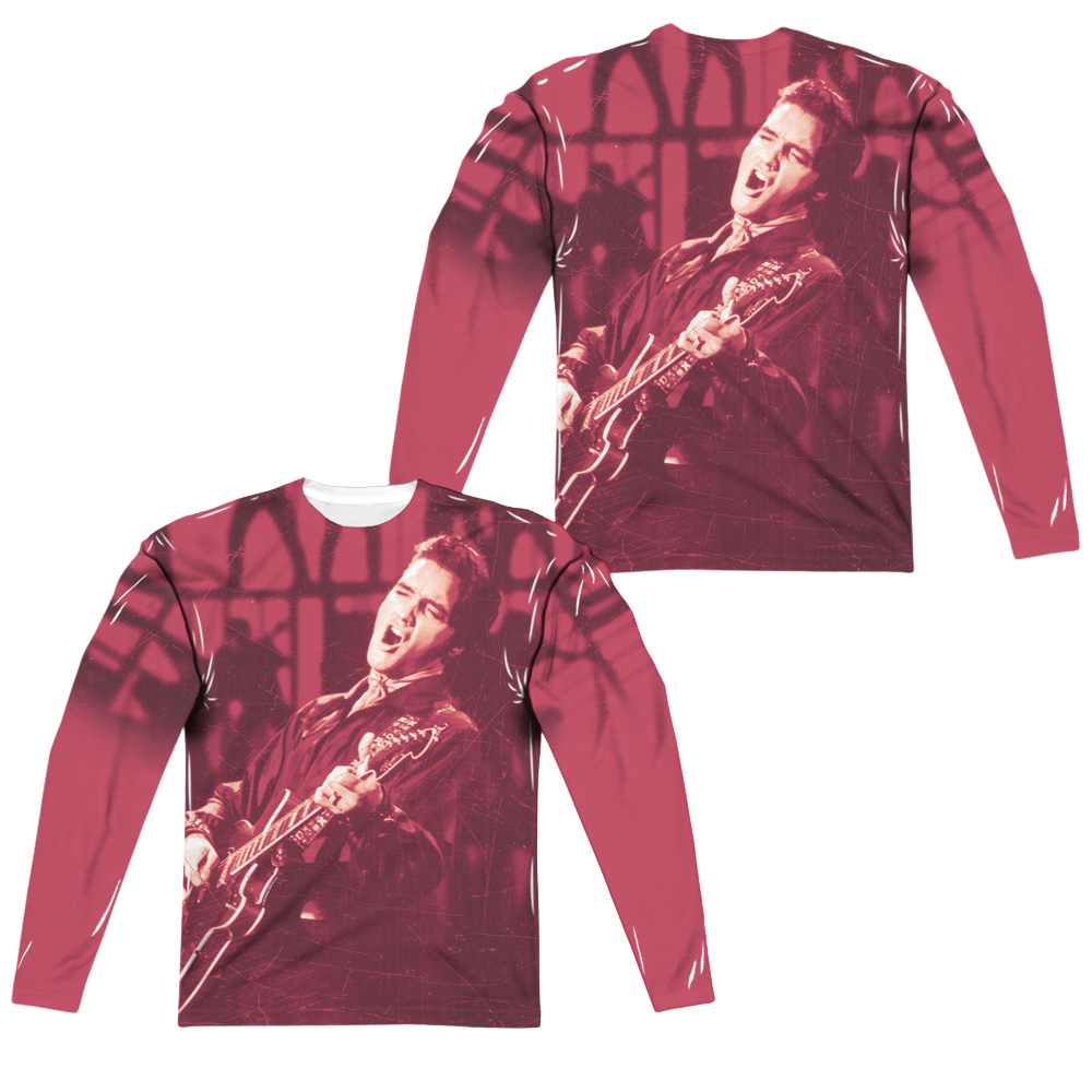 Elvis Presley Scratched 68 - Men's All-Over Print Long Sleeve Men's All-Over Print Long Sleeve Elvis Presley   