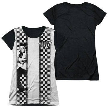 Elvis Presley Checkered Bowling Shirt - Juniors Black Back T-Shirt Juniors Black Back T-Shirt Elvis Presley   