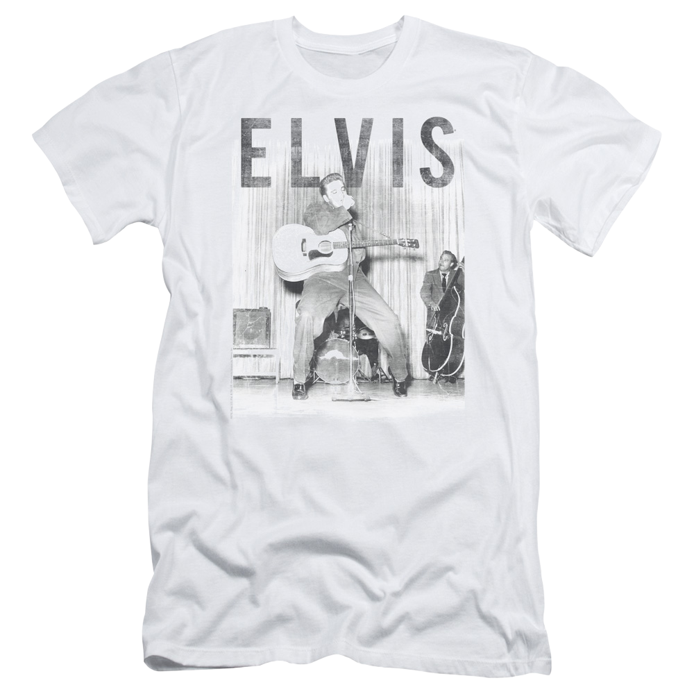 Elvis Presley With The Band - Men's Slim Fit T-Shirt Men's Slim Fit T-Shirt Elvis Presley   