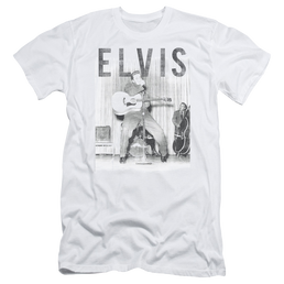 Elvis Presley With The Band - Men's Slim Fit T-Shirt Men's Slim Fit T-Shirt Elvis Presley   