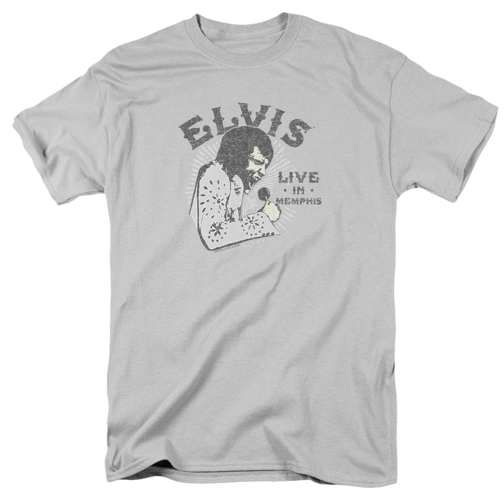 Elvis Presley Live In Memphis - Men's Regular Fit T-Shirt Men's Regular Fit T-Shirt Elvis Presley   