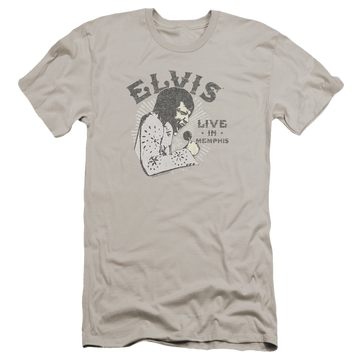 Elvis Presley Live In Memphis - Men's Premium Slim Fit T-Shirt Men's Premium Slim Fit T-Shirt Elvis Presley   