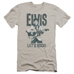 Elvis Presley Lets Rock - Men's Premium Slim Fit T-Shirt Men's Premium Slim Fit T-Shirt Elvis Presley   