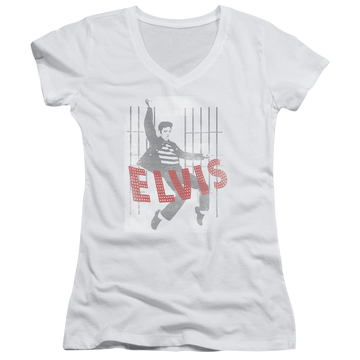 Elvis Presley Iconic Pose - Juniors V-Neck T-Shirt Juniors V-Neck T-Shirt Elvis Presley   
