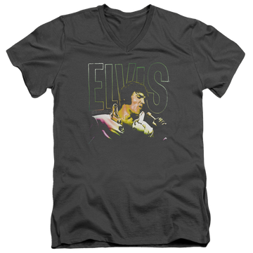 Elvis Presley Multicolored - Men's V-Neck T-Shirt Men's V-Neck T-Shirt Elvis Presley   