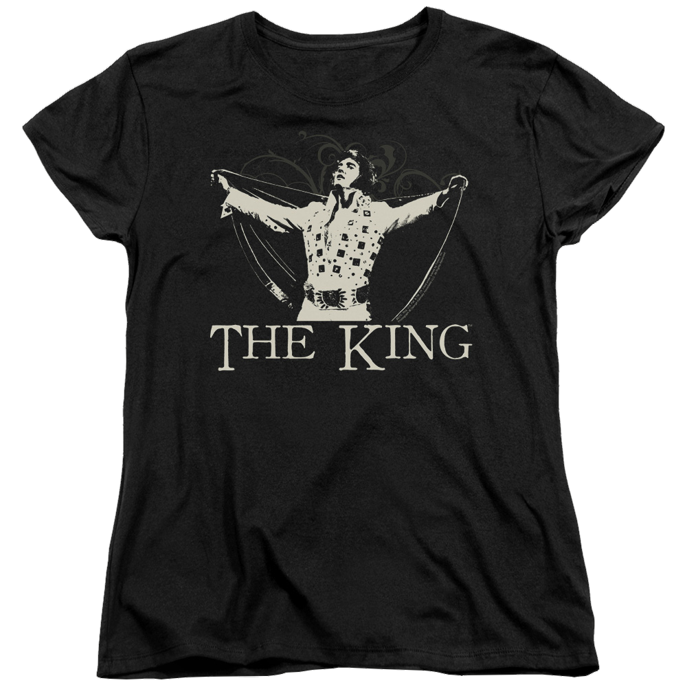Elvis Presley Ornate King - Women's T-Shirt Women's T-Shirt Elvis Presley   