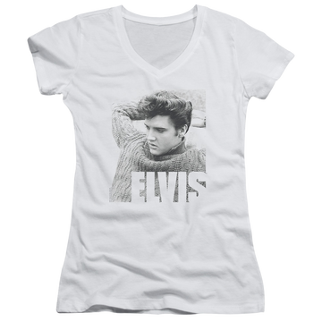 Elvis Presley Relaxing - Juniors V-Neck T-Shirt Juniors V-Neck T-Shirt Elvis Presley   