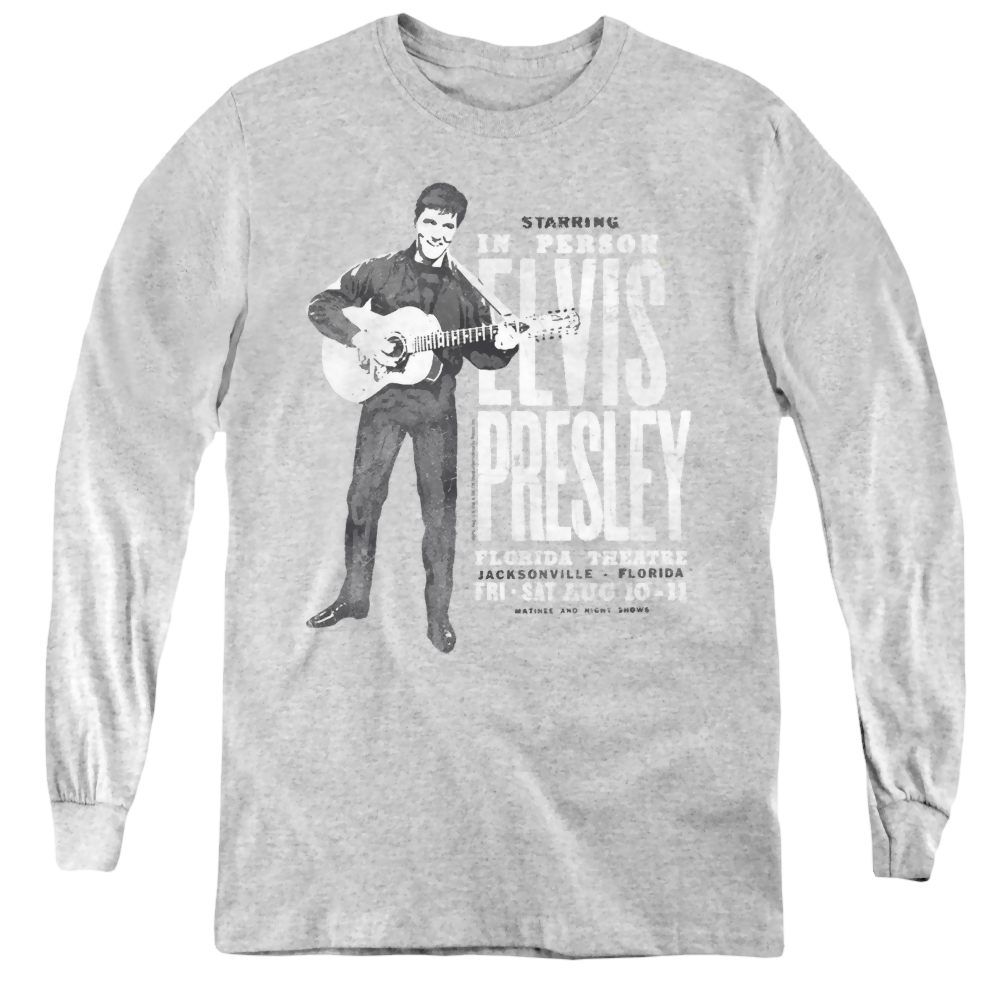 Elvis Presley In Person - Youth Long Sleeve T-Shirt Youth Long Sleeve T-Shirt Elvis Presley   