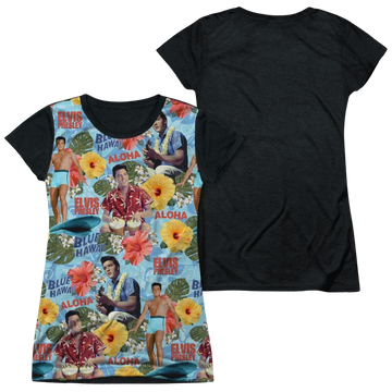 Elvis Presley Surfs Up - Juniors Black Back T-Shirt Juniors Black Back T-Shirt Elvis Presley   