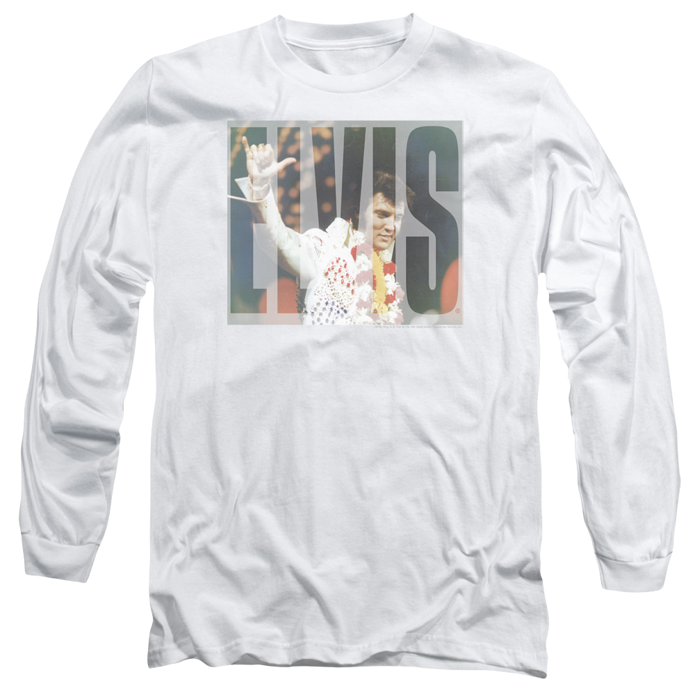 Elvis Presley Aloha Knockout - Men's Long Sleeve T-Shirt Men's Long Sleeve T-Shirt Elvis Presley   