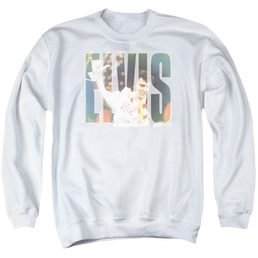 Elvis Presley Aloha Knockout - Men's Crewneck Sweatshirt Men's Crewneck Sweatshirt Elvis Presley   