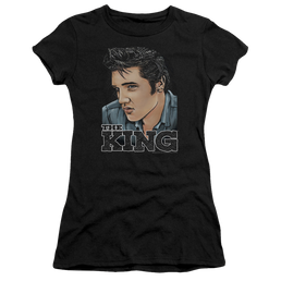 Elvis Presley Graphic King - Juniors T-Shirt Juniors T-Shirt Elvis Presley   