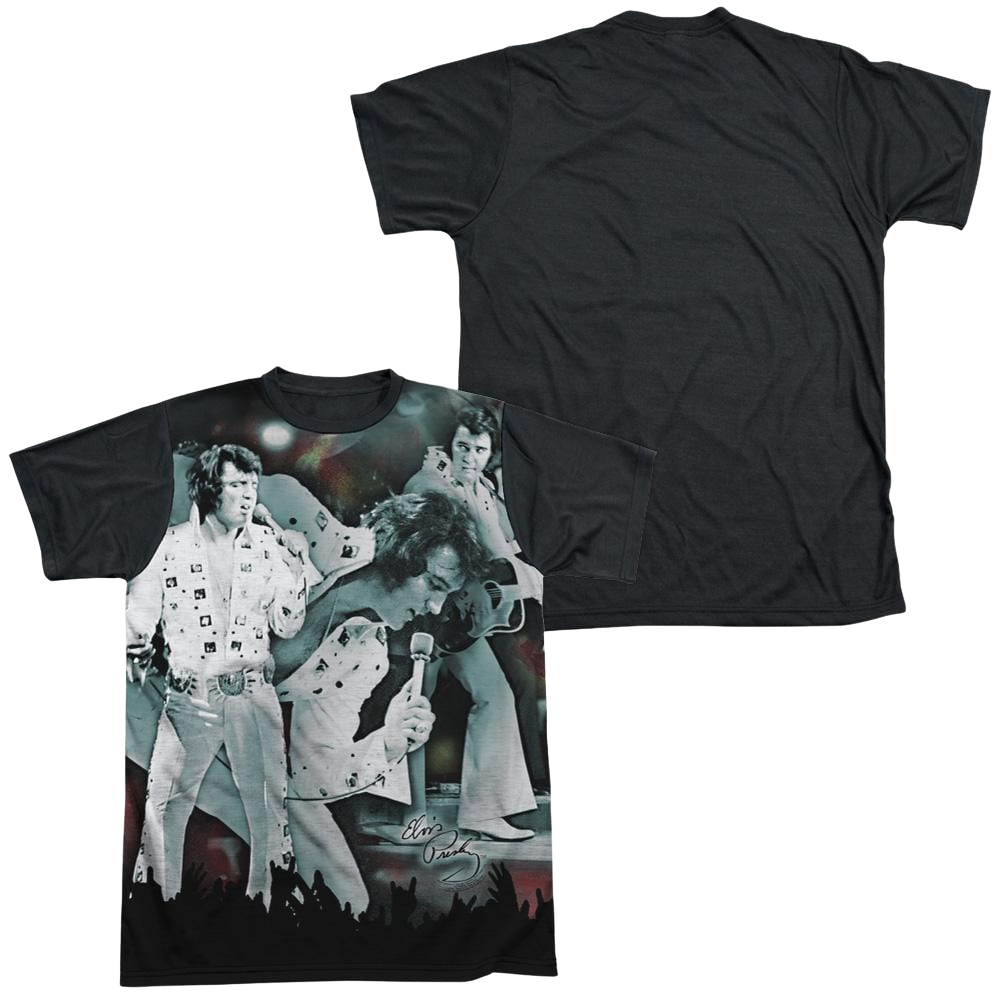 Elvis Presley Now Playing - Men's Black Back T-Shirt Men's Black Back T-Shirt Elvis Presley   