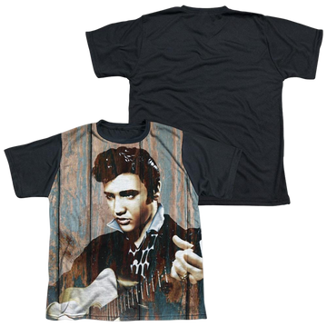 Elvis Presley Woodgrain - Youth Black Back T-Shirt (Ages 8-12) Youth Black Back T-Shirt (Ages 8-12) Elvis Presley   