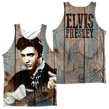 Elvis Presley Woodgrain men's all-over print tank