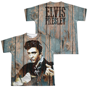 Elvis Presley Woodgrain - Youth All-Over Print T-Shirt (Ages 8-12) Youth All-Over Print T-Shirt (Ages 8-12) Elvis Presley   