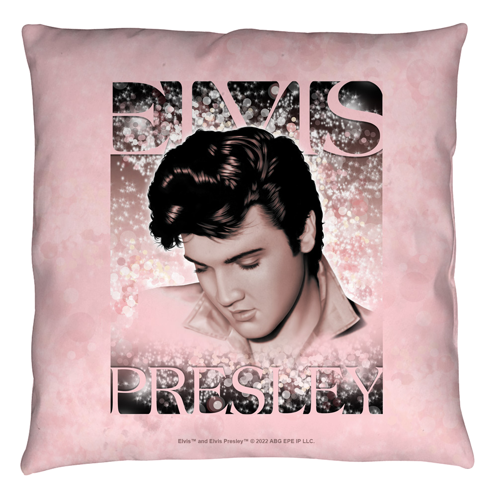 Elvis Soft Lights Throw Pillow Throw Pillows Elvis Presley   
