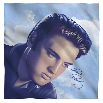 Elvis - Big Portrait - Bandana Bandanas Elvis Presley   