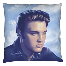 Elvis Big Portrait Throw Pillow - Main Image