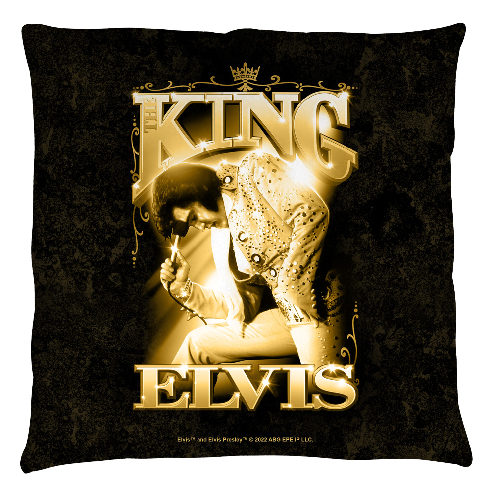 Elvis The King Throw Pillow Throw Pillows Elvis Presley   