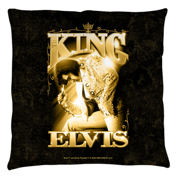 Elvis Presley Elvis The King throw pillow