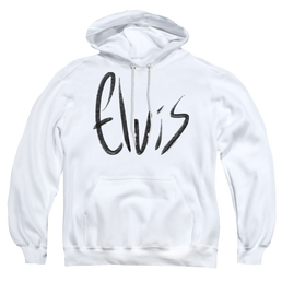 Elvis Presley Sketchy Name - Pullover Hoodie Pullover Hoodie Elvis Presley   