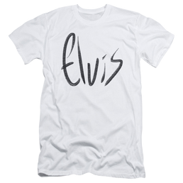 Elvis Presley Sketchy Name - Men's Slim Fit T-Shirt Men's Slim Fit T-Shirt Elvis Presley   