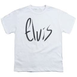 Elvis Presley Sketchy Name - Youth T-Shirt (Ages 8-12) Youth T-Shirt (Ages 8-12) Elvis Presley   