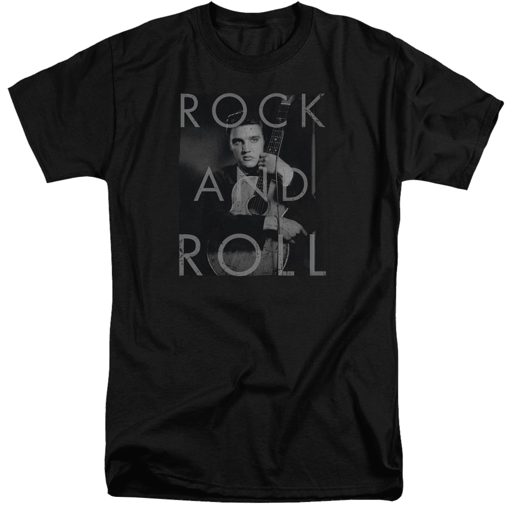 Elvis Presley Rock And Roll - Men's Tall Fit T-Shirt Men's Tall Fit T-Shirt Elvis Presley   