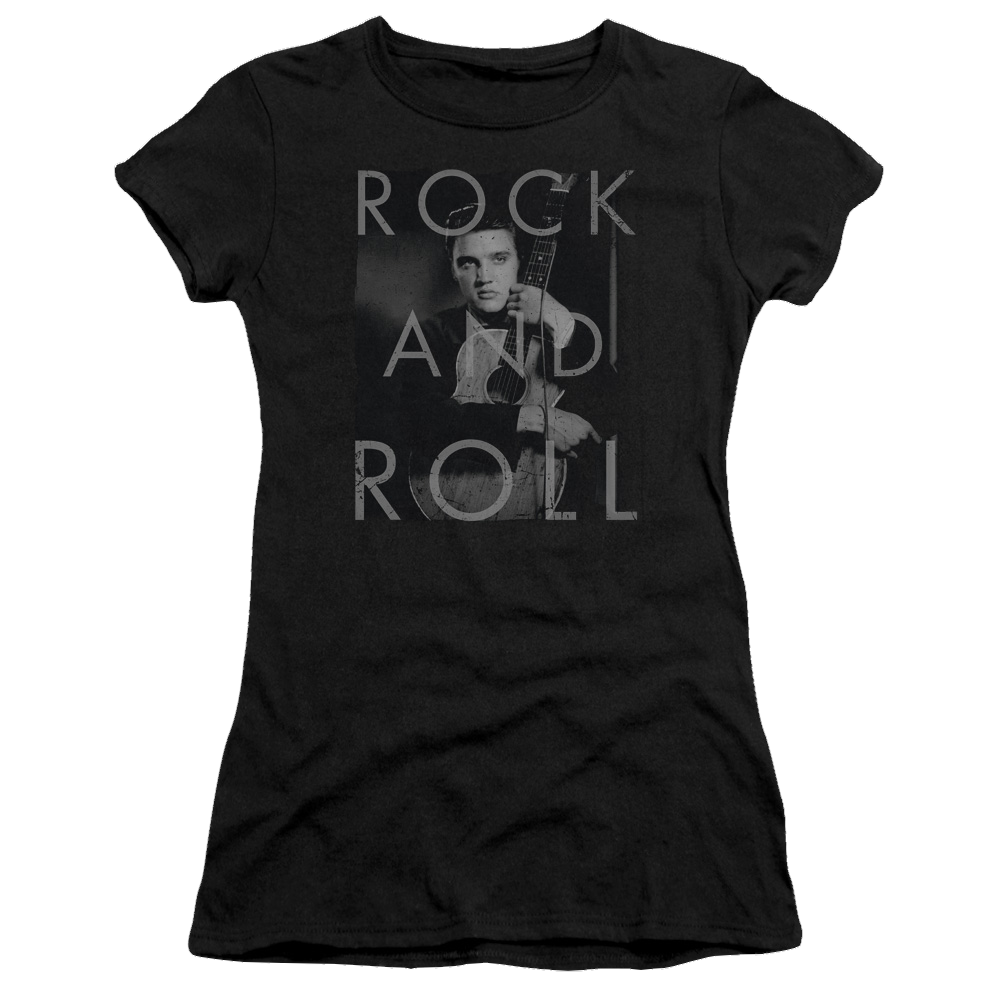 Elvis Presley Rock And Roll - Juniors T-Shirt Juniors T-Shirt Elvis Presley   