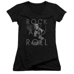 Elvis Presley Rock And Roll - Juniors V-Neck T-Shirt Juniors V-Neck T-Shirt Elvis Presley   