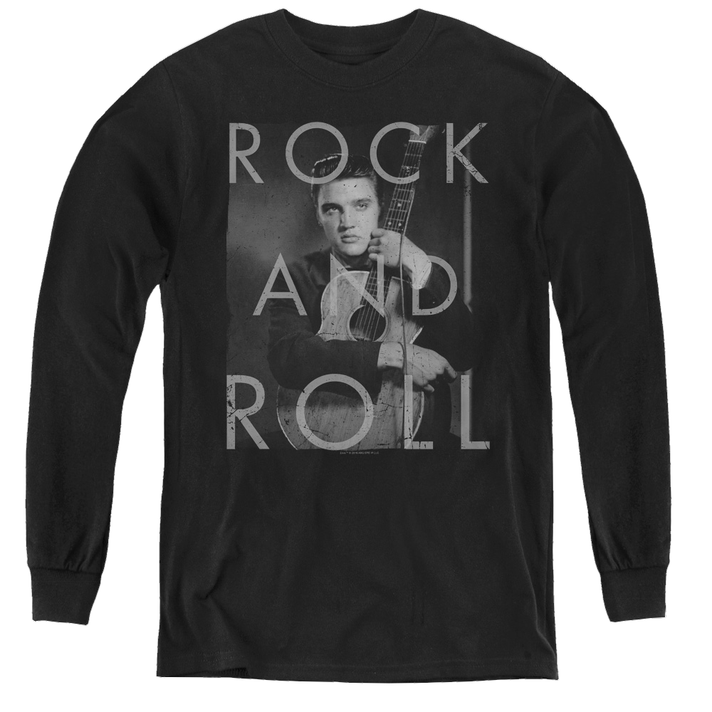 Elvis Presley Rock And Roll - Youth Long Sleeve T-Shirt Youth Long Sleeve T-Shirt Elvis Presley   