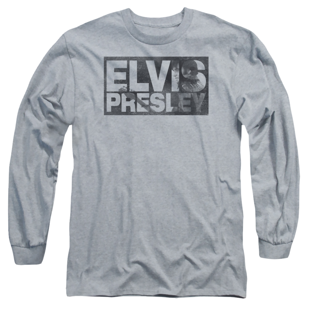 Elvis Presley Block Letters - Men's Long Sleeve T-Shirt Men's Long Sleeve T-Shirt Elvis Presley   